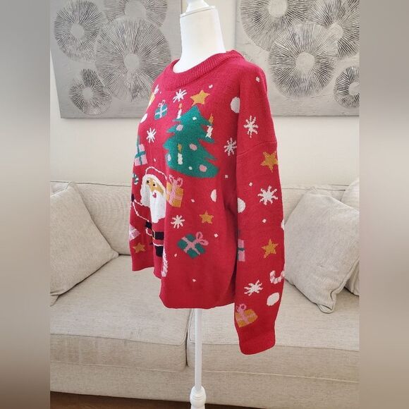 🎄 H&M 🎄Festive Santa Knit Pullover Sweater - [Size XL] - Picture 4 of 11
